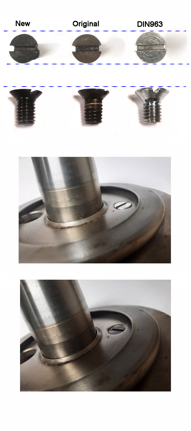Oil slinger screw