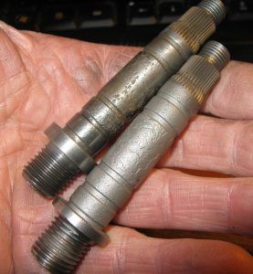 Foot brake lever pin repair