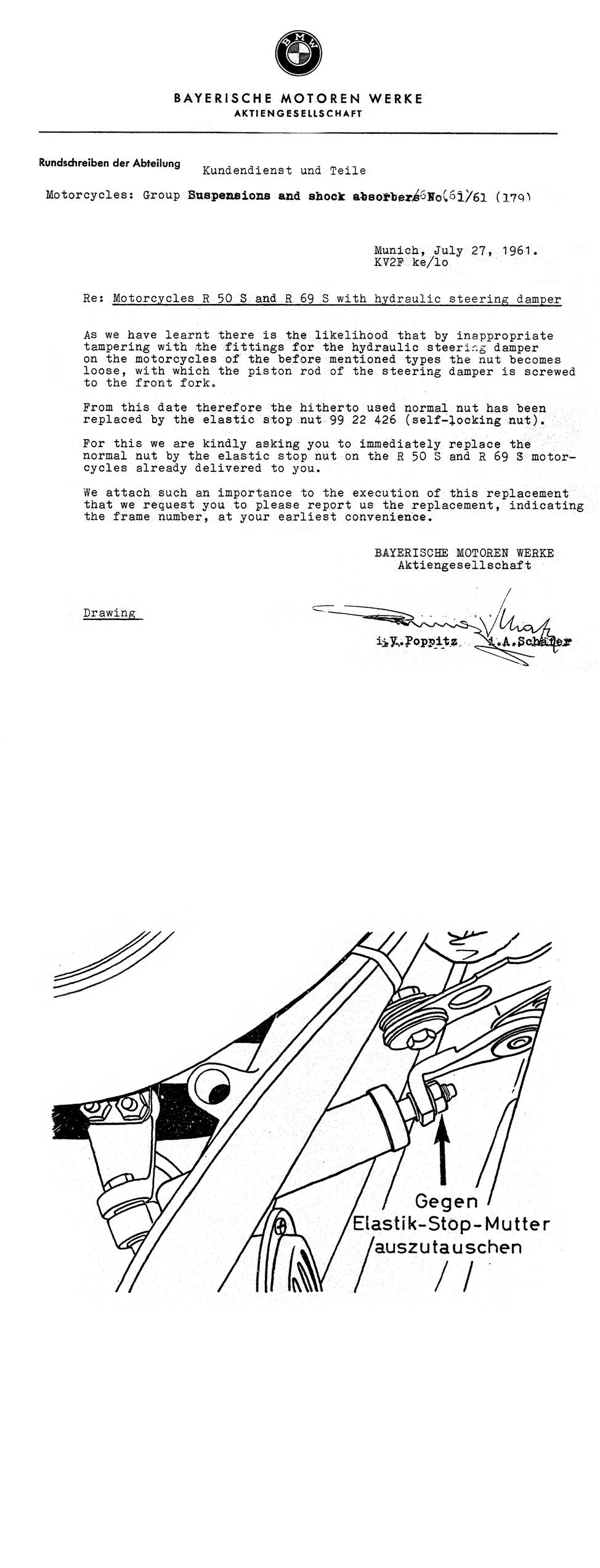 BMW Service sheet