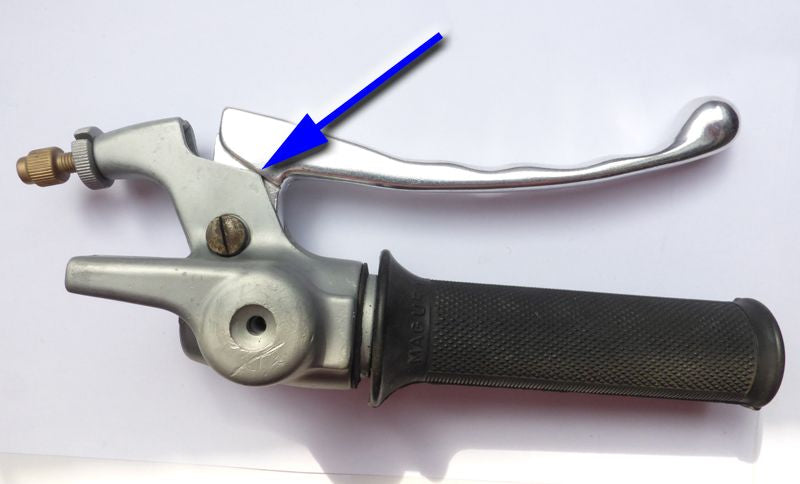 Brake levers with finger grooves