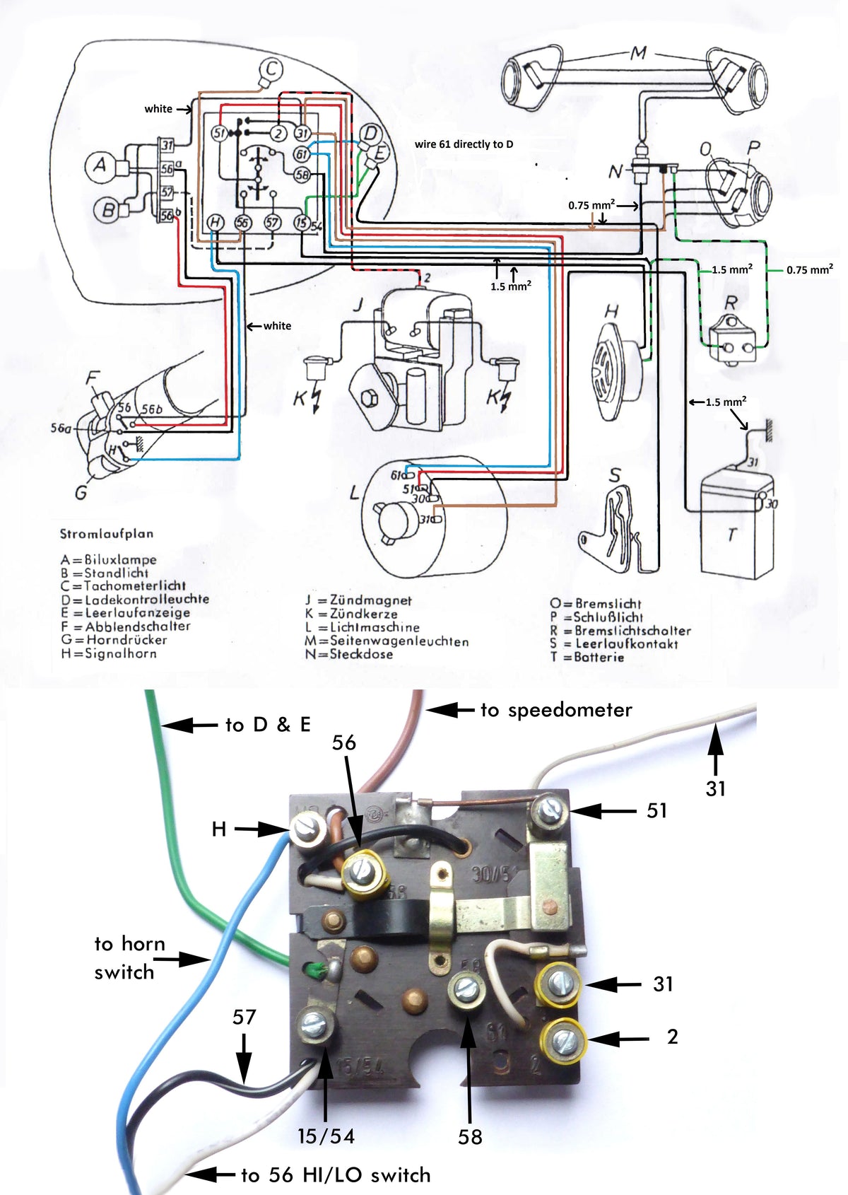 Wiring diagram R51/3 - R68