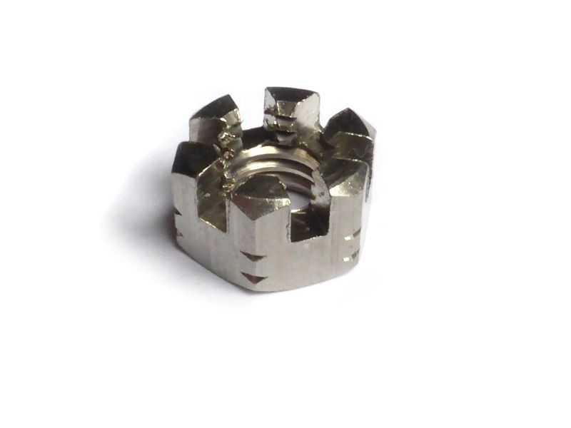 Crown nut M8 x 1.25 H = 8 mm  SW13 - SSt