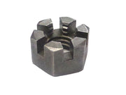 Crown nut M8 x 1.25 H = 8 mm - plain steel