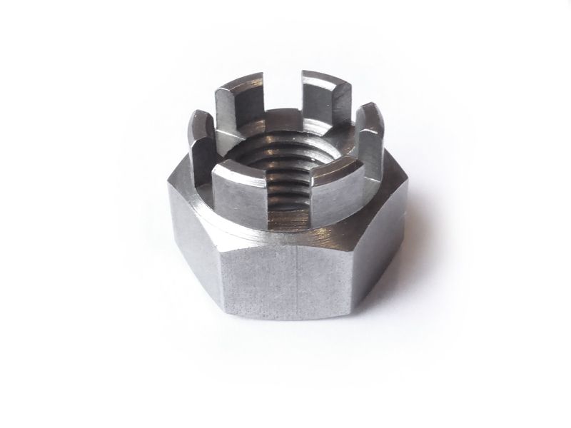 Crown nut M12 x 1.5 for sidecar bolt - SSt