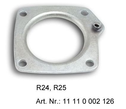 Used part: flange R24, R25