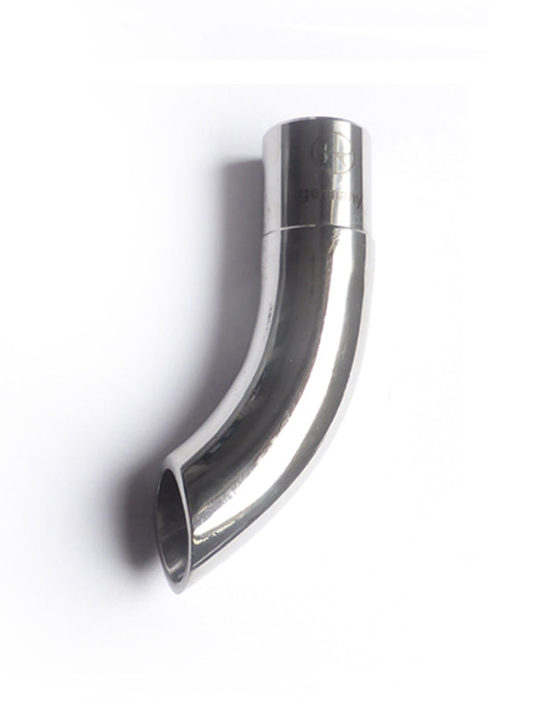 Crankcase vent tube, straight cut, polished SSt