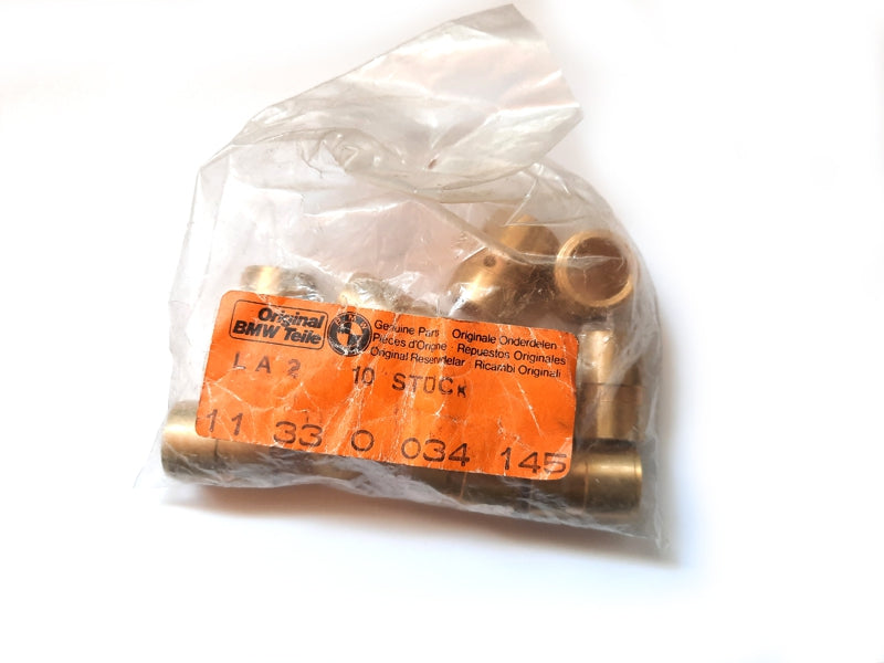 Rocker arm bushing, brass, outer diam. 18 mm