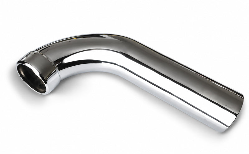 Air pipe chrome, right R68