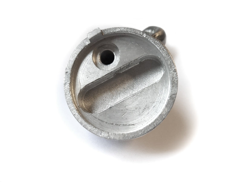 Carburetor slide cover plate, RH side, Bing 30-322, after-market