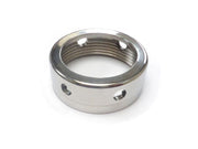 Round exhaust nut - polished SSt - M44.5 x 2 for worn thread ►see details