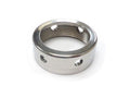 Round exhaust nut - polished SSt - M45 x 2 - extra length +3 mm ►see details!!