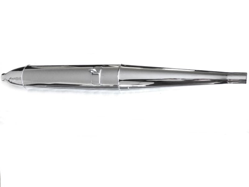 Muffler "Torpedo" Ø 90 mm - left - for 36 mm exhaust pipe