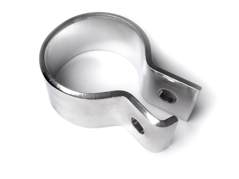 Exhaust header clamp R25/3 - polished SSt