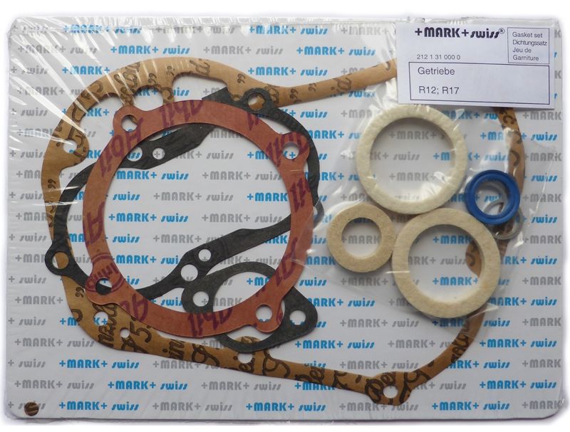 Gasket and seal set gearbox R12, R17 (10 parts) +Mark+Swiss