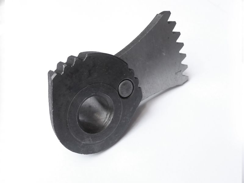 Sector gear with stop