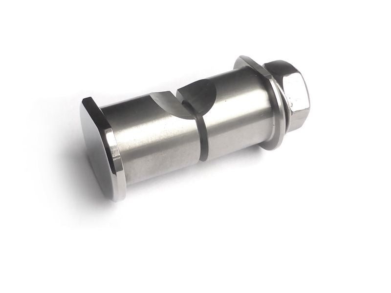 Pinch bolt rear axle M10 x 1 incl. bushing & nut - polished SSt