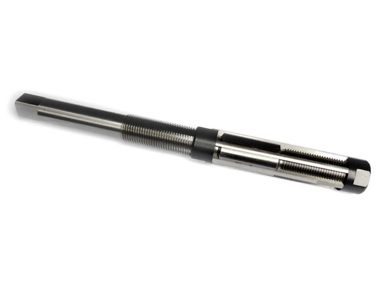 Adjustable reamer for tappet guide bushings ~19.75 - ~21.50 mm