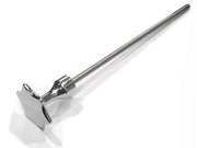Adjusting screw steering damper, chromed alum.