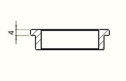 Rubber ring for headlight bracket , original