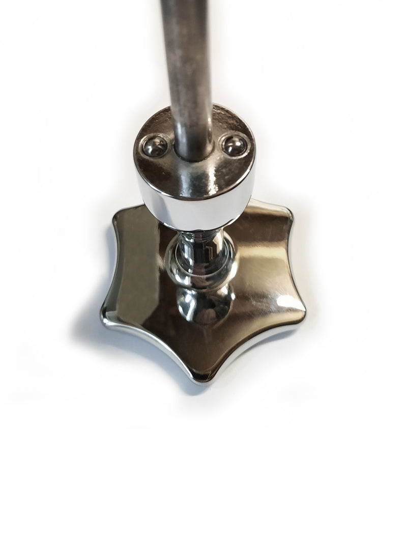 Adjusting screw for hydraulic steering damper (with red dot) - 236 mm length