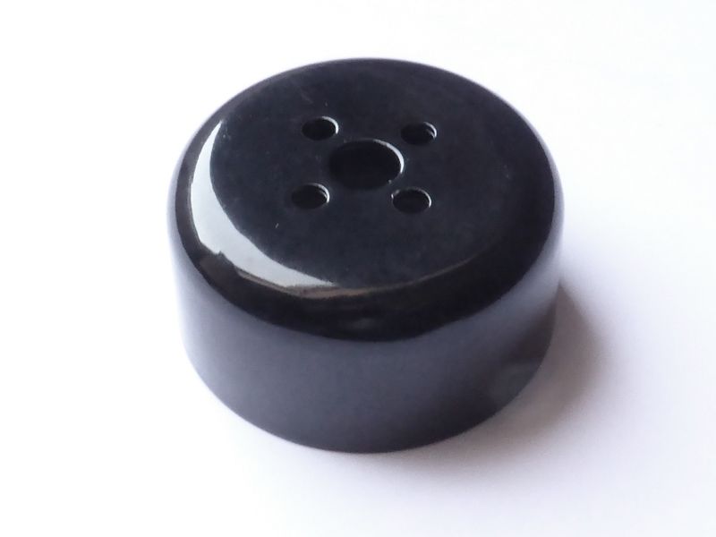 Steering head lock cap - chrome