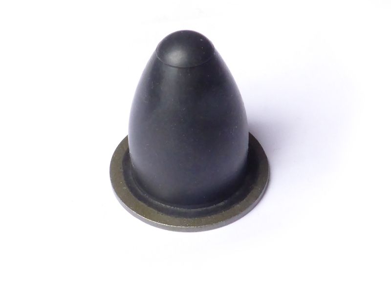 Rubber/metal stop below front fork cap