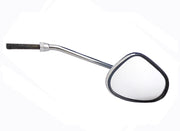 Rearview mirror, RH side, oval shape, mounted on headlamp bracket