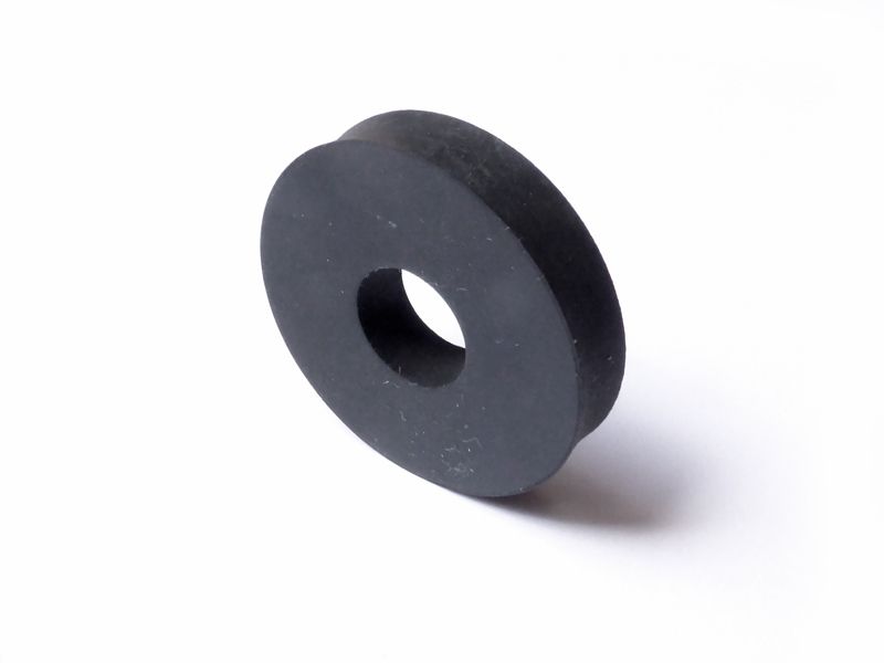 Rubber disc for handlebar riser