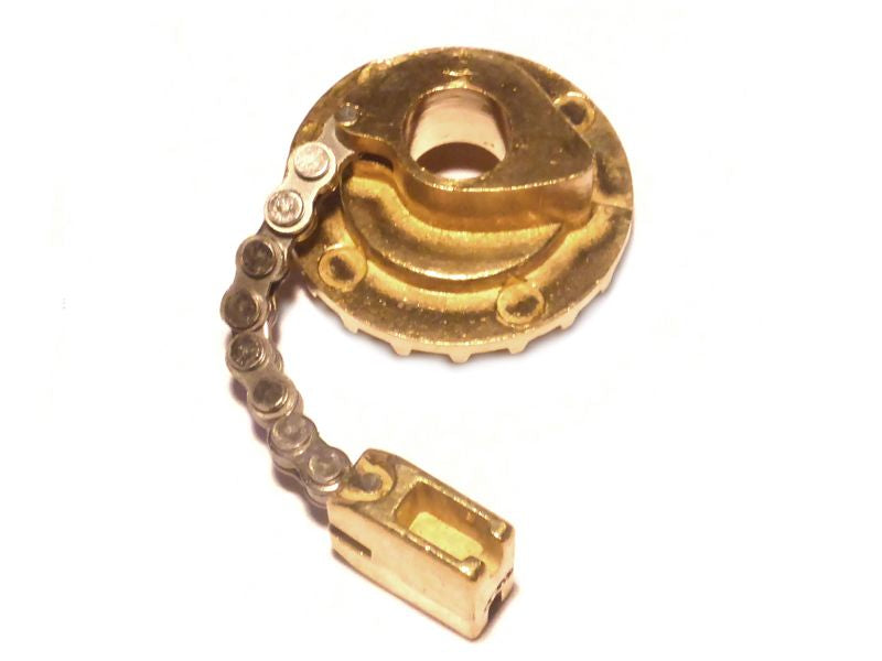 Cam with chain, for 2 cables