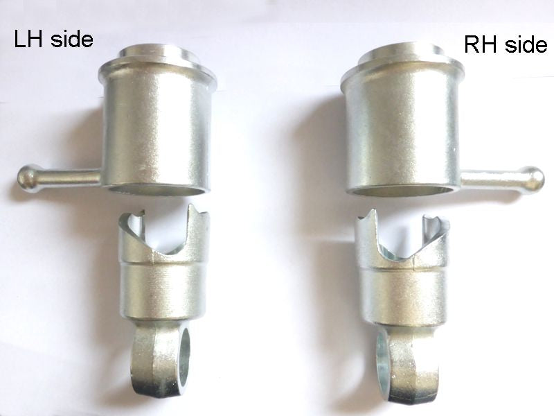 Telescopic leg eye - left - zinc plated