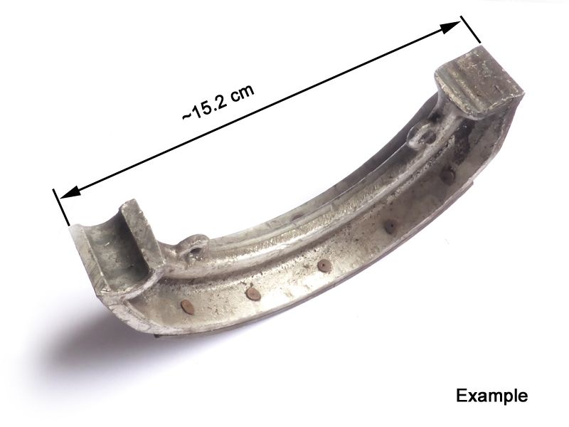 Used part: brake shoe R25/3 - R27 - 35 mm width