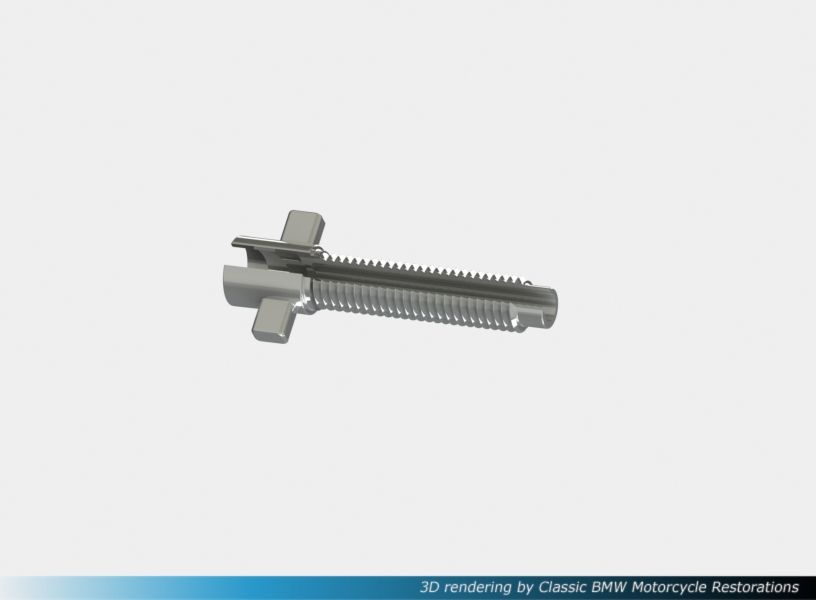 Brake adjusting bolt - zinc plated