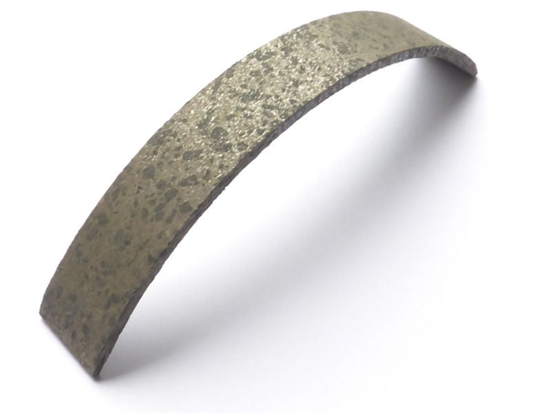 Brake lining for half hub, w/o rivet holes - 25 x 4 x 192 - Beral "Grün" NON-ASBESTOS