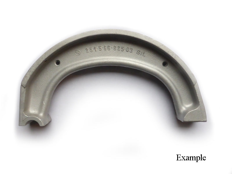 Used part: brake shoe for rear "full hub" (price & availability on request)