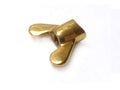 Wing nut for rear brake rod - polished brass