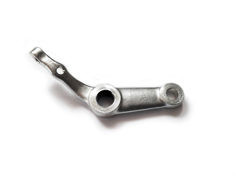 Lever for thrust rod, rear brake