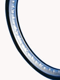 Steel rim, black & silver, M3.5 - 2.15 x 19" half hub