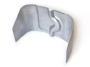 Cable duct end piece in rear fender