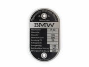 Vehicle identification plate BMW R60 - flat