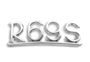 Emblem R69S, on rear fender - chrome