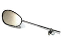 Rearview mirror, LH side, oval shape, with clamp for 22 mm steering bar