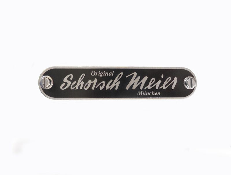 Nameplate "Schorsch Meier" for double seat bench