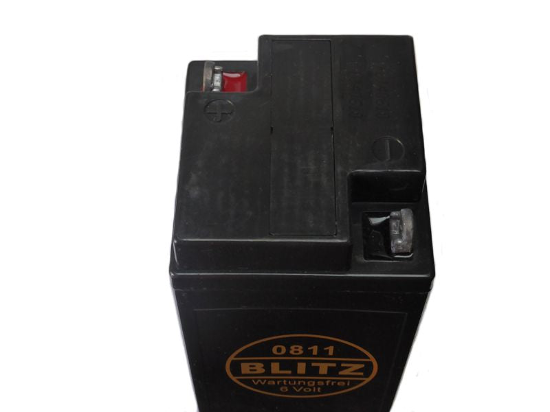 Battery 6V 12Ah Blitz 0811 - maintenance free (no shipment outside mainland Europe) ►see details