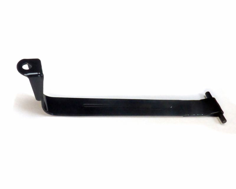 Battery strap, metal, base coated black, front (long)