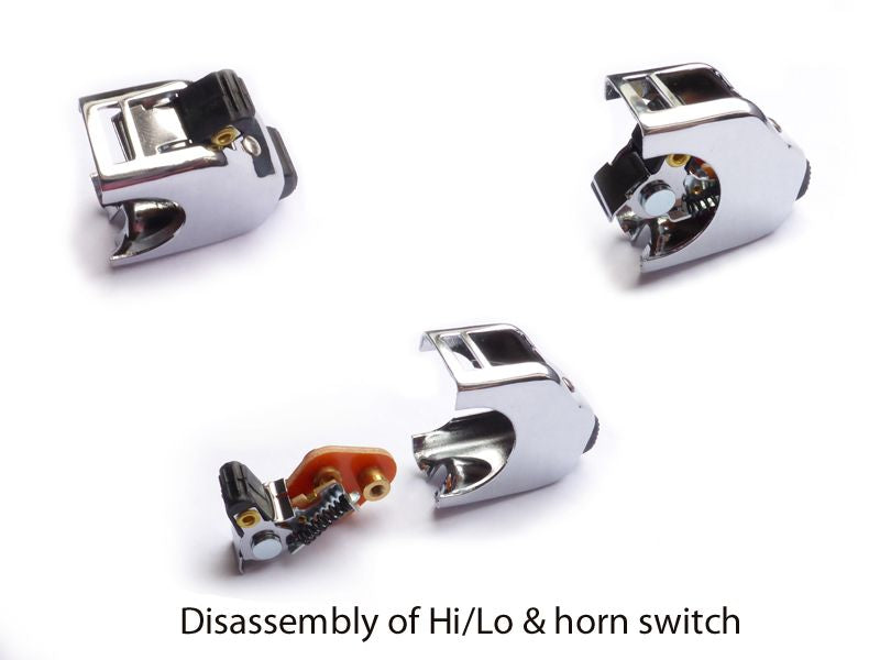 Light and horn switch, left side, chrome ►see details!!