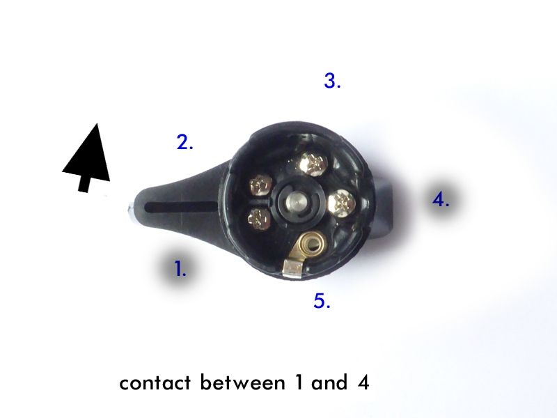 Turn signal switch with horn contact, long wing, after-market ►see details