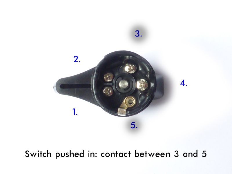 Turn signal switch with horn contact, long wing, after-market ►see details