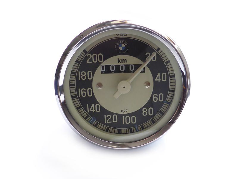 Speedometer VDO 20-200 km/h, W=0.77, final drive 27:8