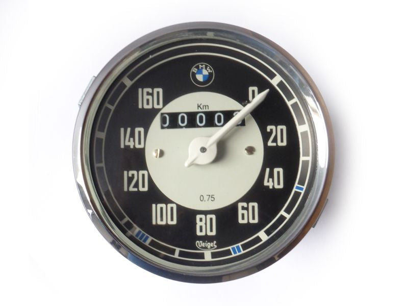 Speedometer Veigel 0-160 km/h, W=0.75, final drive 25:8 ►see details