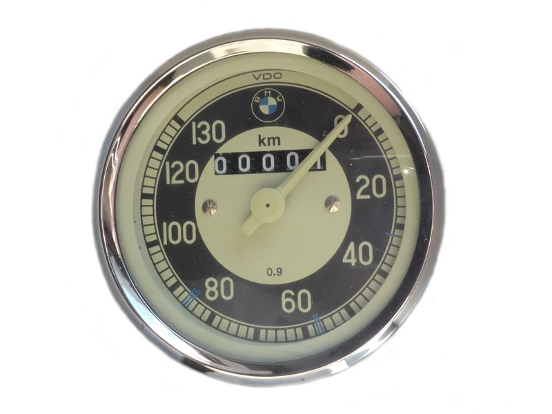 Speedometer VDO 0-130 km/h, W=0.9, final drive 27:7